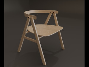 p narin dining chair02 3D 模型