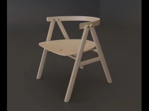 p narin dining chair02 3D Model