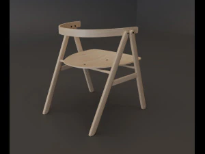p narin dining chair02 3D Model