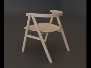 p narin dining chair02 3D 모델