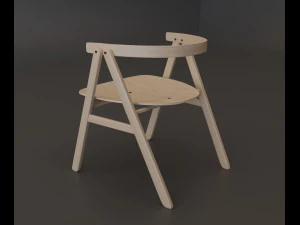 p narin dining chair02 3D Model