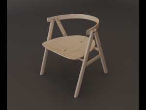p narin dining chair02 3D 모델