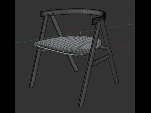p narin dining chair02 3D Model