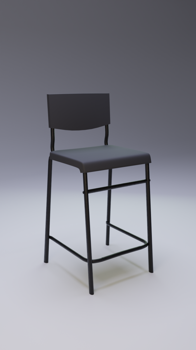 bar chair Modèle 3D .c4d .max .obj .3ds .fbx .stl .blend 
