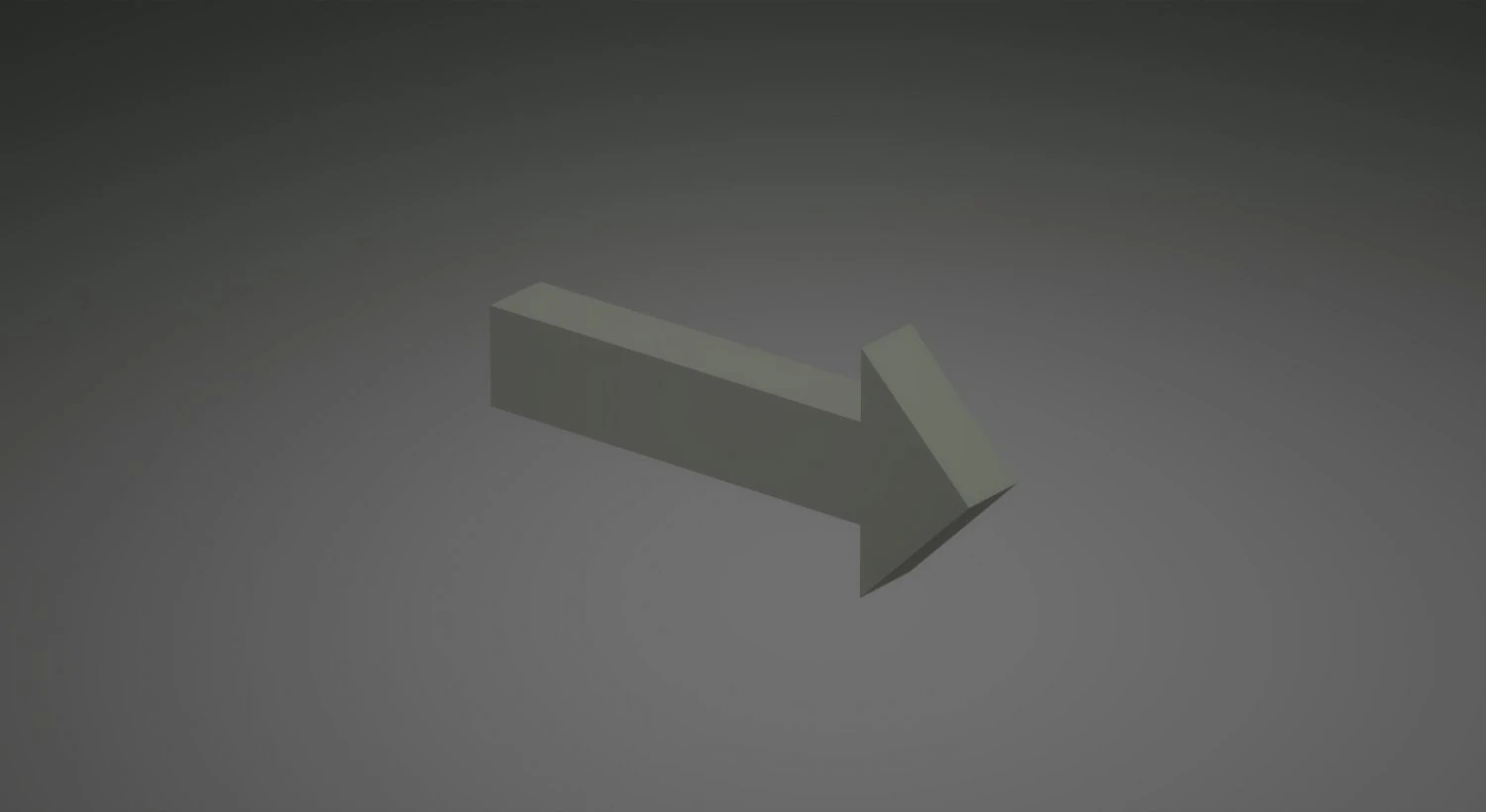 right arrow 3D Model .c4d .max .obj .3ds .fbx .stl .blend 