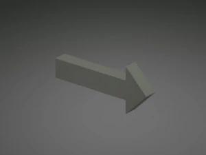 seta para a direita Modelo 3D