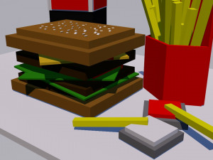 fast food 3D 模型