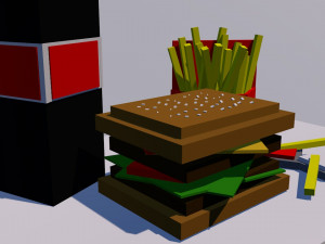 fast food 3D 模型