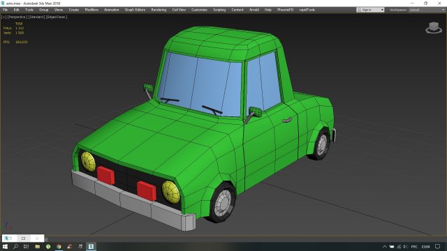 car low poly 3D Model .c4d .max .obj .3ds .fbx .stl .blend 