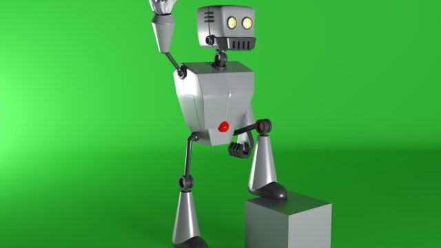 robot 3D Model .c4d .max .obj .3ds .fbx .stl .blend 