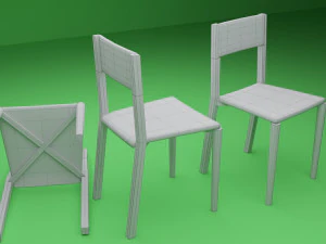 sgabello Modello 3D