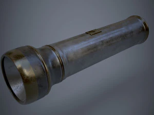 vecchia torcia elettrica Modello 3D