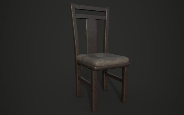 chair 3D Model .c4d .max .obj .3ds .fbx .stl .blend 