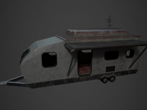 an old trailer 3D Model