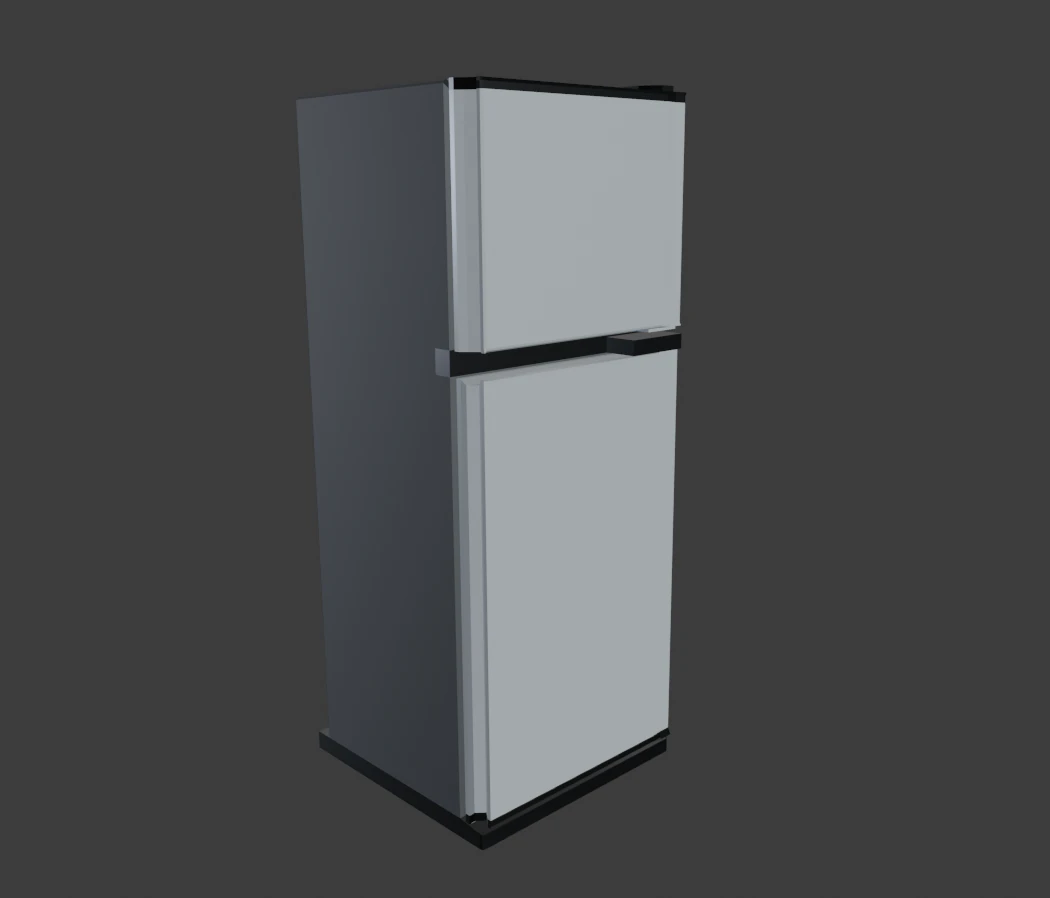 refrigerator 3D Model .c4d .max .obj .3ds .fbx .stl .blend 