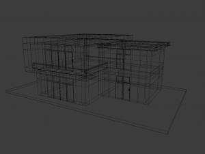 modern house Modèle 3D