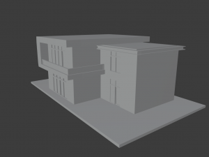 modern house Modèle 3D