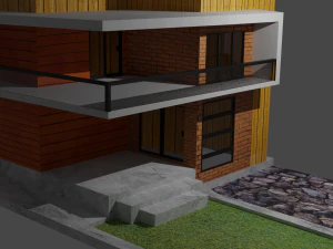casa moderna 2 Modelo 3D