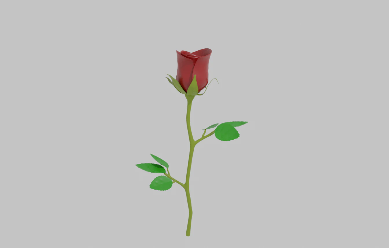rose 3D Model .c4d .max .obj .3ds .fbx .stl .blend 