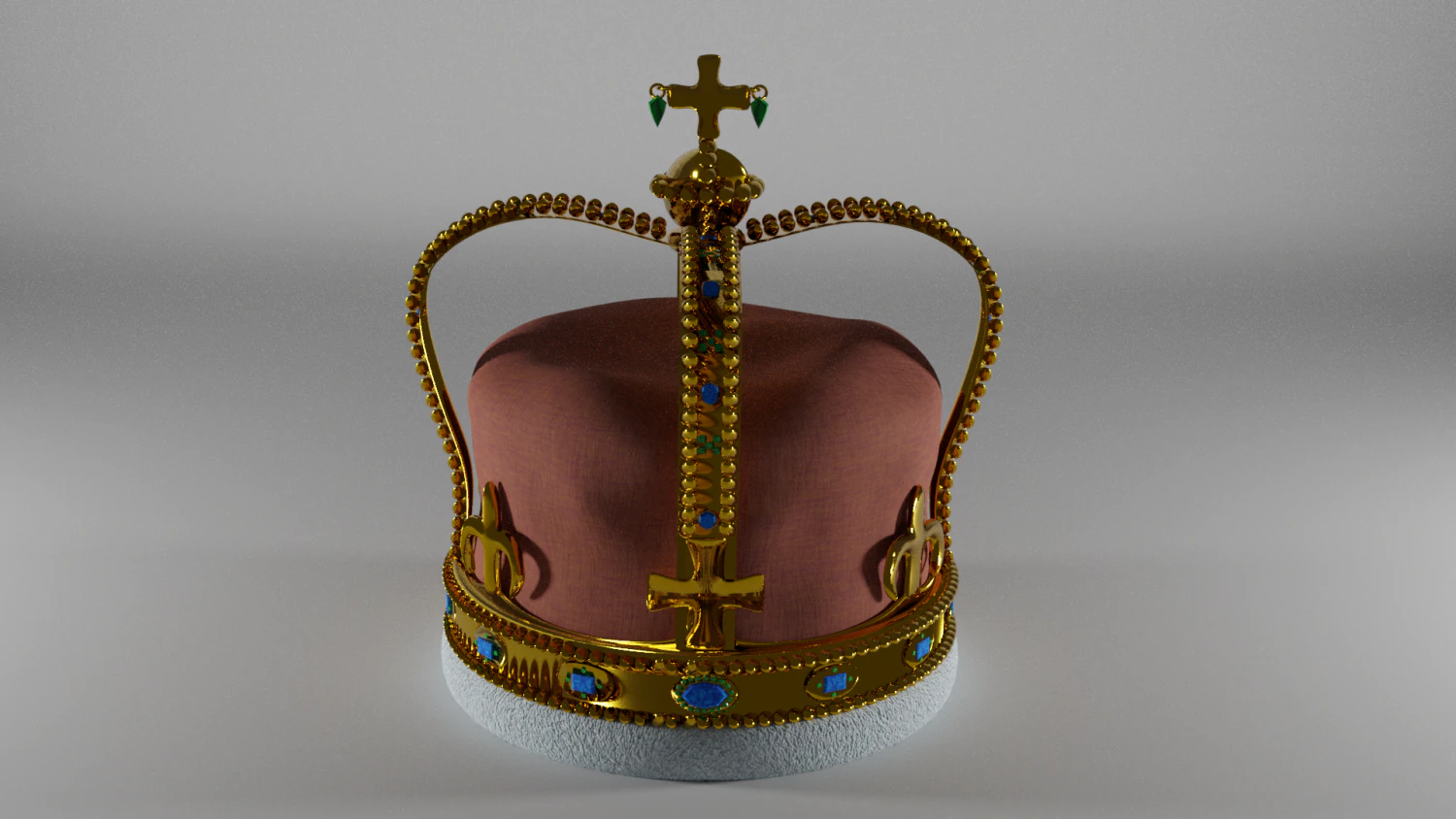 crown 3D Model .c4d .max .obj .3ds .fbx .stl .blend 