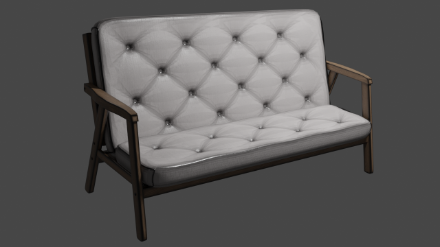 simple sofa 3D 模型 .c4d .max .obj .3ds .fbx .stl .blend 