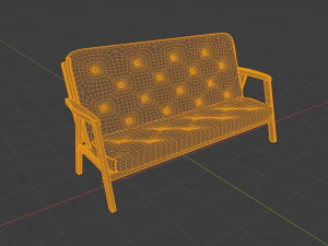 simple sofa 3D Model