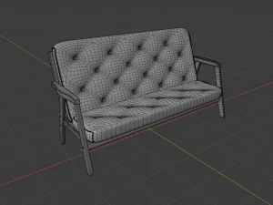 simple sofa 3D Model