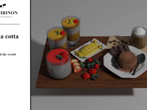 panna cotta 3D Model