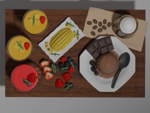 panna cotta 3D Model