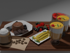 panna cotta 3D Model