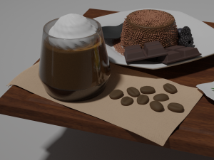 panna cotta 3D Model