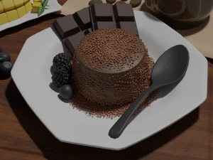 panna cotta 3D Model