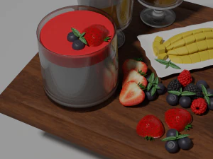panna cotta 3D Model
