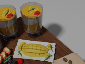 panna cotta 3D Model
