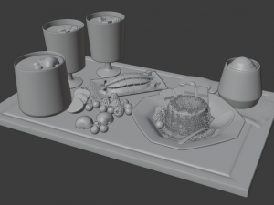 panna cotta 3D Model