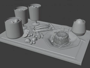 panna cotta 3D Model