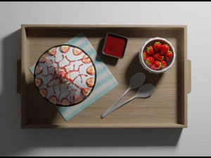 strawberry bingsu 3D Model