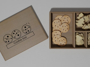 cookie box Modelo 3D