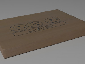 cookie box Modelo 3D