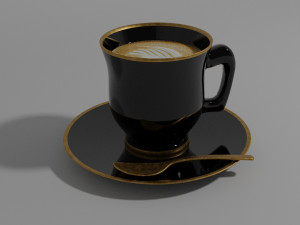 upscale coffee 3Dモデル