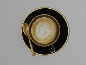 upscale coffee 3Dモデル