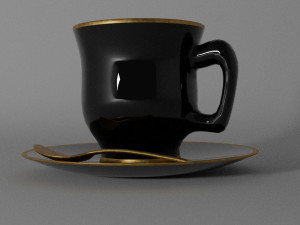 upscale coffee 3Dモデル
