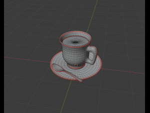 upscale coffee 3Dモデル