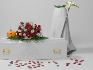 The beauty of halloween 3D 模型