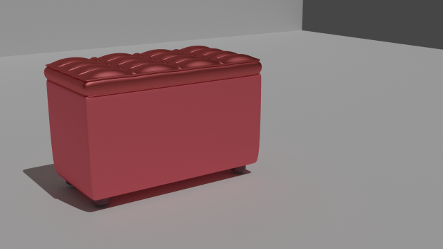 ottoman Model 3D .c4d .max .obj .3ds .fbx .stl .blend 