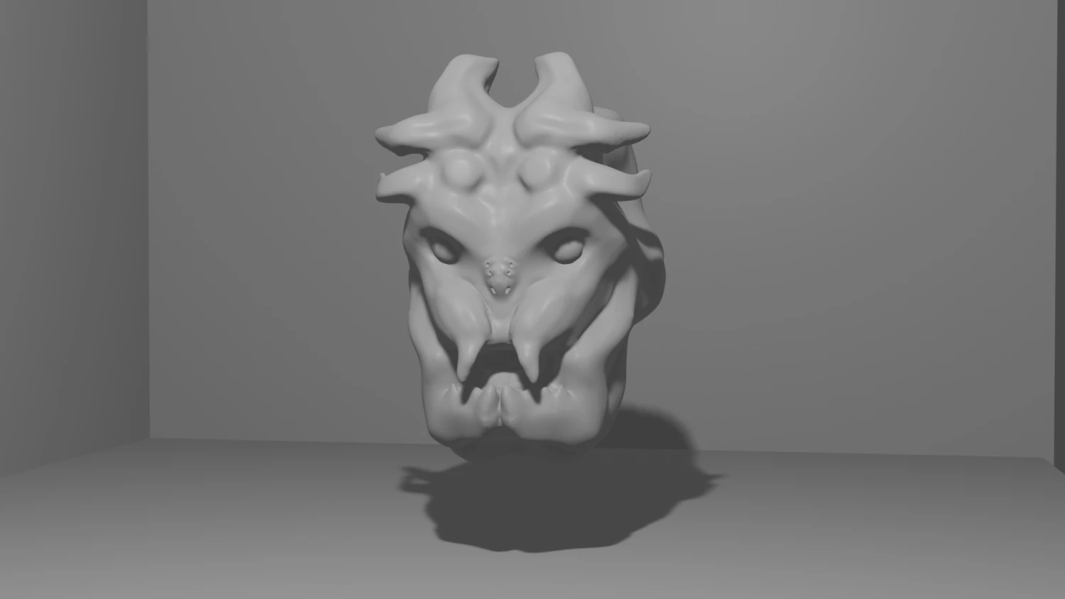 head monster 3D Model .c4d .max .obj .3ds .fbx .stl .blend