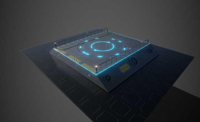 runway for spaceshipfbx for ue4 Modèle 3D .c4d .max .obj .3ds .fbx .stl .blend 