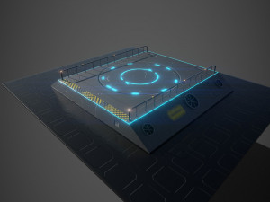 runway for spaceshipfbx for ue4 Modèle 3D