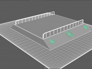 runway for spaceshipfbx for ue4 Modèle 3D