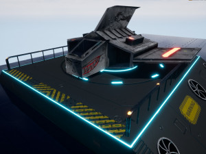 runway for spaceshipfbx for ue4 Modèle 3D